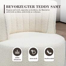 Furniture White Made Of Teddy For Everyday Home Use - 白色 - 查看 7