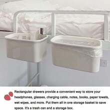 Kotak Penyimpanan Popok Bayi, Keranjang Penyimpanan Gantung Samping Tempat Tidur, Kotak Penyimpanan, Tempat Sampah Gantung, Tas Penyimpanan Samping Tempat Tidur, Keranjang Penyimpanan Samping Tempat Tidur, Tempat Sampah Gantung - MultiWarna - View 3