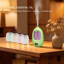 Smart Home Aromatherapy Diffuser, Wall-Mounted & Desktop Dual-Use Fragrance Diffuser, 9 Adjustable Mist Modes, Digital Display, One-Touch Control, Fine Mist Diffusion, Compatible With Various Essential Oils, Suitable For Bedroom, Living Room, Office, Hotel And Other Spaces, Portable And Easy To Place, Ideal For Holiday And Daily Practical Gift - 1PC - View 13