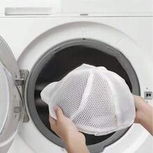 1pc Washing Machine Hat Cleaning Cage, Hat Cleaner With Mesh Bag, Baseball Cap Washing Cover, Suitable For Cleaning Various Hats - Multicolor - View 3