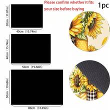 (Hot !!) 1pc Sunflower 2D Printed Flat Stove Protector Mat, Rubber Non-Slip Heat-Resistant Stove Cover Pad, Suitable For Induction Cooktop, Glass Stove, Multi-Function Anti-Scratch Mat, Best Choice For Oven, Washing Machine, Dryer, Kitchen Decor - Multicolor - View 5