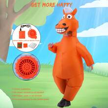 Horse Inflatable Costume Dinosaur Inflatable Costumes Horse Costumes Fancy Dress Christmas Costume Adult Costume,Halloween - Brown - View 4