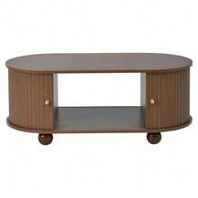 With Storage Coffee Table Brown Made Of Wood For Living Room And Lounge - 核桃 - 查看 8