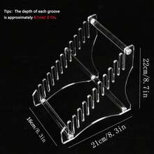 Acrylic Transparent Detachable Storage Rack, Tiered Floating Shelf, Vinyl Record Storage Display Stand - 1PC - View 2