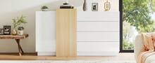 Sideboard With Storage White Made Of Wood For Dining Room And Living Room - 白色 - 查看 10
