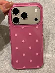 粉色條紋亮片英文字母手機殼，適用於 Apple 17 Pro Max、New 17、16 PM、15 P、16 Pro、15、17 Pro、18、18 Pro Max，甜美風、高級感、簡約、防摔、全包覆 - 玫紅色 - 查看 1