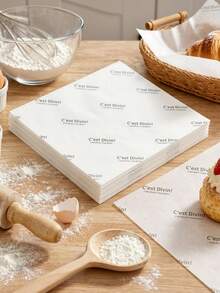 100pcs Food Basket Liners, Food Wax Paper, Oil-Proof Baking Paper - Food Packaging Paper, Suitable For Toast, Cake, Dessert, Bread And Tray Liners, For Home Kitchen Use 50/100/300pcs - Multicolor - View 10