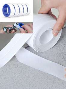 1/3/5m Bathroom Toilet Kitchen Caulk Strip Sealant Tape, Self-Adhesive Bathtub And Wall Sealing Tape Caulk Sealant, Caulk Strip, Sealing Tape, Sink, Bathroom, Toilet, Bathtub Floor Wall Edge Protector Caulk Sealant Tape - White - View 11