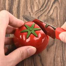 Cartoon Tomato Shaped Mini Knife Sharpener, Portable Sharpening Stone, Scissors Sharpener, Kitchen Gadget, Kitchen Supplies - Multicolor - View 8