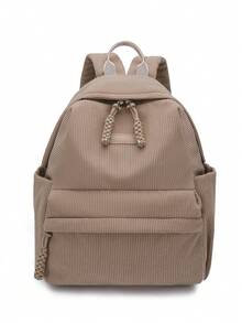 Vintage Backpack New Fashion Versatile Casual Travel Bag Large Capacity Lightweight Student School Bag, Multiple Colors Available To Meet Different Outfit Style Needs. Scientific And Rational Internal Space, Main Compartment With Multi-Layer Zipper Pockets, Easily Accommodating Books, Tablets And Daily Travel Essentials. - Multicolor - View 11