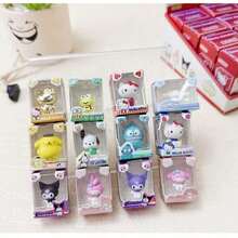 1pc Sanrio Cute Exquisite Mini Figurine, Home Desktop Decor/Car Decor/Party Decor, Holiday Gift, Suitable For 14+ Years Old, Collectible Blind Box - Multicolor - View 1