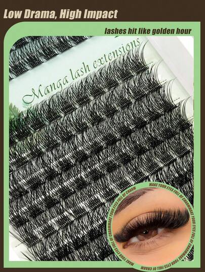 168pcs Single Fake Eyelashes, Cluster Arrangement, Strong Adhesion, Soft & Natural, Fluffy & Lightweight, Reusable, DIY Eyelash Extension, Suitable For Beginners, Can Be Used For Daily Makeup, Wedding, Party, Date, Travel And Other Occasions.