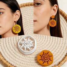 2Pcs Spiral Sun Hollow Polymer Clay Cutters Set Sun Pattern Clay Molds DIY Handmade Earring Pendant Jewelry Craft Supplies - 2 Pcs - View 5