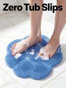 Bath Massage Mat, Foot Washer, Back Scrubber, Shower Foot Mat, Slip-Resistant Foot Scrubber With Powerful Suction Cups To Prevent Slipping, Paw-Shaped Foot Massager, Bathroom Additions, Shower Supplies, Wash Tool. - Cat Paw Design - View 3