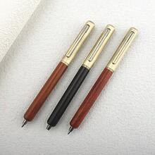 Vintage Wooden Ballpoint Pen Retro Brass Metal Click Ball Pen Natural Wood Body Business Office Writing Gift Pen For Men - 5C27 - View 6