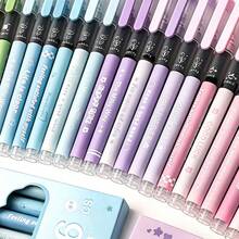 6pcs Macaron Color Neutral Pens, 0.5mm Needle Tip, Back To School Student Practice, College Student Classroom Writing, Workplace Office Document Recording, Daily Journaling And Doodling, Back To School Gift, Desk Stationery Matching, Student And Office Worker Writing Supplies - A - View 4