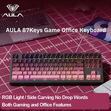 AULA New Mechanical Feel Wired Gaming Keyboard & Mouse Combo, RGB Backlit, PC Laptop Mac Compatible, Gasket Structure Computer Keyboard - View 13