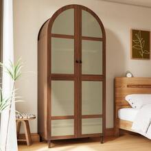 Hall Tree Brown Made Of Wood For Hallway And Entryway - Walnut - View 3