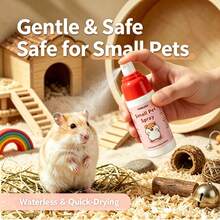 Small Pet Cleaning Spray, Daily Cleaning Spray For Hamsters, Guinea Pigs, Chinchillas & Mini Rabbits, Easy Spray Application For Pets & Cages, 30mL / 1.01 Fl Oz - 30ml - View 8