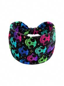 1 Halloween-Style Sports Headband-Soft, Stretchy, And Sweat-Wicking; Suitable For Yoga, Running, Fitness, And Everyday Styling. - Multicolor - View 9