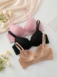 Women Bras & Bralettes - Multicolor B - View 4