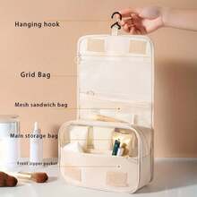 Hanging Travel Toiletry Bag, Waterproof Cosmetic Organizer With 360° Rotating Hook, Dry & Wet Separation Multi-Compartment, Suitable For Travel, Bathroom, Gym - View 2