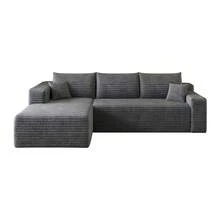 Sofa Grey Made Of Fabric For Living Room - 深灰色 3 人座 - 查看 10