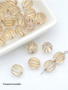 100pcs Acrylic Frosted Star Pattern Beads 8mm Loose Beads Round Spacer Beads For DIY Bracelet Necklace Handmade Craft Decoration - Multicolor - View 6