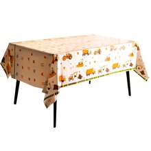 Construction Vehicle Theme Birthday Party Tablecloth 137*183cm Excavator Truck Bulldozer Pattern Birthday Table Decor Construction Vehicle Party Supplies - View 2