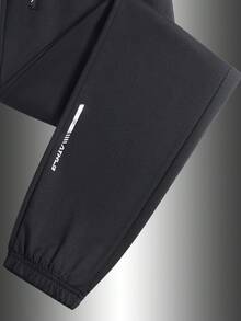 1pc Women's Soft Comfortable Breathable Running Fitness Sports Casual Jogger Pants For Summer Spring Autumn - Black - View 8