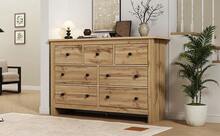 Sideboard With Storage Brown Made Of Wood For Dining Room And Living Room - Brown - View 4