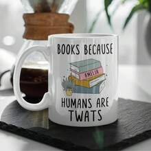 Just A Girl Who Loves Books Mug, Readers Mug, Book Worm Gift, Bookworm Mug, Book Lovers, Book Stack Graphic Design, Unique Reading Themed Gift For Bookworms Readers Book Lovers, Home Office Drinkware - Multicolor - View 11