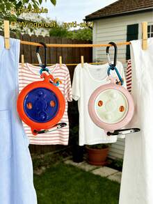 1pc Portable Clothesline - Lightweight & Compact, Suitable For Camping And Outdoor Activities Or Indoor Use - Easy To Set Up And Use, Ultra-Portable, Retractable, Invisible Clothesline, Perfect For Drying Clothes And Towels Anywhere, Random - View 2