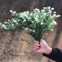 Outdoor Artificial Flowers - UV Resistant And Fade-Resistant Faux Flowers, 10 Bundles Waterproof Artificial Flowers, Suitable For Garden, Yard, Patio, Wedding And Home Decor - White - View 1