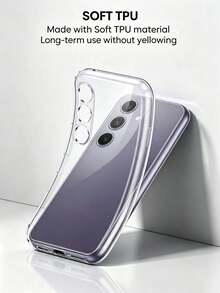 Clear Case Compatibility With Galaxy Phone,Camera Lens Full Protection,Transparent Anti-Scratch Non-Yellowing Ultra Slim Fit Shockproof Drop Protection Phone Cover - Clear - View 5