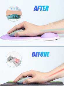 EIGIIS New Non-Slip Mouse Pad With Wrist Support, Business Style Mouse Mat, Perfect For Workers, Laptop, Home, Office & Travel, Ergonomic Design, High Grade Gaming Mouse Mat - View 3