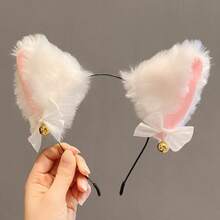 1pc Leopard Print Fox Ear Cute Party Headband Animal Ear COS Headpiece Wearable All Seasons,Animals Ear Halloween Costume - Brown - View 5