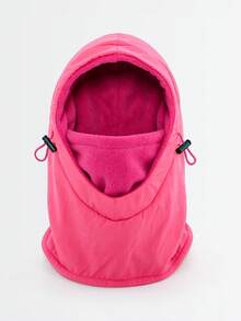 1pc Outdoor Windproof Cycling Hat, Warm Thickened Winter Hat With Neck Warmer, One-Piece Fleece Ski Hat - Multicolor - View 10
