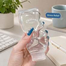1pc Soft Slow Rebound Toothpaste Squeeze Toy, Transparent Toothpaste Shape, Soft Touch, Portable Fun Stress Relief Slow Rebound Squeeze Toy, Teenager Toy, Adult Toy, Birthday Gift, Gift, Giveaway - Multicolor - View 4