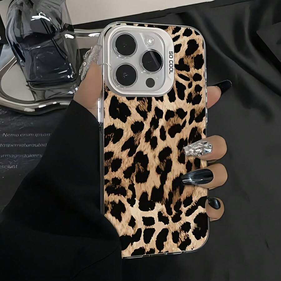 Phone Case: Laser Leopard Print Phone Case - 透銀 - 查看 1