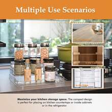 1ps Perfume Organizer -  Three-Tiered Shelf - Perfume Lotion Skincare Stand, Spice Vitamins Medicine Bottles Holder,Sturdy Clear Rack For Kitchen Bathroom Countertop Cabinet Storage - default - View 11