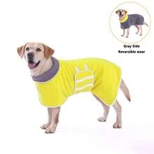 1pc Dog Bathrobe, Absorbent Pet Towel Robe, Quick-Drying Fabric, Reversible Design With Adjustable Structure, Suitable For Different Dog Breeds And Body Types, Ideal For Bathing, Swimming, Beach And Daily Grooming - Multicolor - View 20