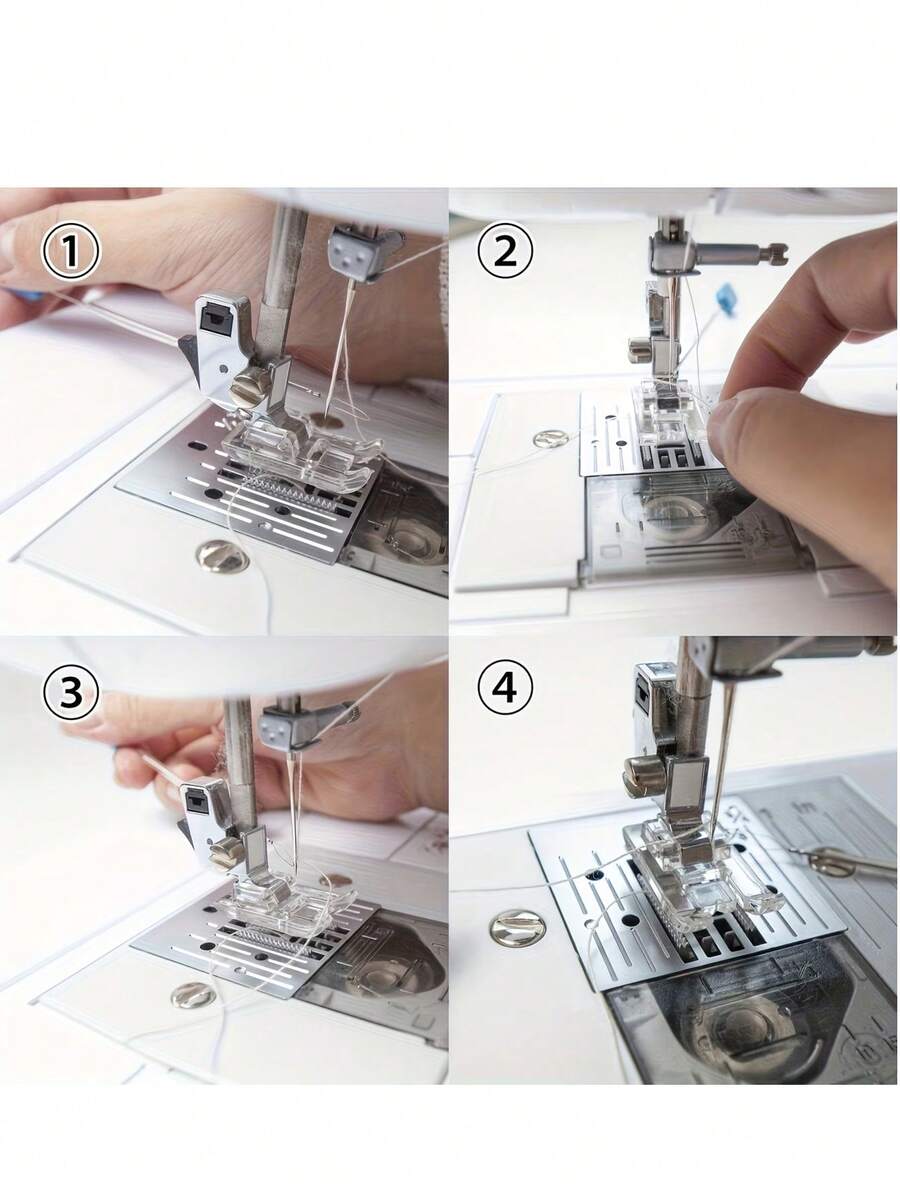家用縫紉機快速縫紉配件,便攜輕巧,S/M/L 尺寸,兼容多款縫紉機機型,易於使用,適合居家剪裁與縫紉手工,適合長輩使用,含塑膠穿線器、現代居家塑膠穿線器、串珠工具、圓筒穿線器套組與串珠針輔助工具 - 多色 - 查看 1