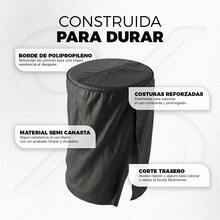 Washing Machine Dust Covers - Black - View 6