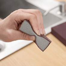 Kitchen Cleaning Set, Stainless Steel Kitchen Scrubber + Magic Pot Cleaning Sponge. Dishwashing, Sink Cleaning, Stain Removal, Rust Removal, Pot Brush, Scouring Pad, Kitchen Accessories, Reusable Kitchen Items - A - View 4