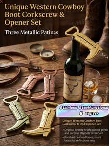 Juego de 24 abridores de botellas con forma de bota de vaquero, juego de recuerdos con temática occidental, adecuado para bodas, baby showers, Día de San Valentín, fiestas de cumpleaños y otras ocasiones como regalos para invitados y decoraciones - Multicolor - Ver 4