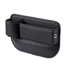 1 Peça Caixa de Armazenamento de Assento de Carro Multiuso com Porta-Copos, Caixa de Armazenamento do Console Central do Carro, Caixa Organizadora Feminina, Essencial para Viagens - A - Visão 9