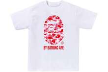 Unisex Large Plaid Ape Head Graphic Casual Streetwear T-Shirt - 白色1 - 查看 8