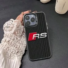 [Spedizione 24h Da DE/FR/ES] Sporty Performance Style Carbon Fiber Texture Metallic Finish Premium Shockproof TPU Fashion New Arrival European And American Ins  Phone Case For IPhone 18 ProMax Pro 17 E 16 Plus 15 14 13 12 11 8 7 XS Max X XR Air  S26 Ultra Plus S25 S21 Sunggalaxys24 Sunggalaxys23 FE Sunggalaxys22  15 Ultra Pro 14 13 Sunggalaxys24 Sunggalaxys23 FE Sunggalaxys22 - Black - View 1