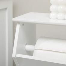 Storage Cabinet, Engineered Wood, 19 X 15 X 56 Cm, For Bathroom, Living Room And Hallway, White - White - View 8